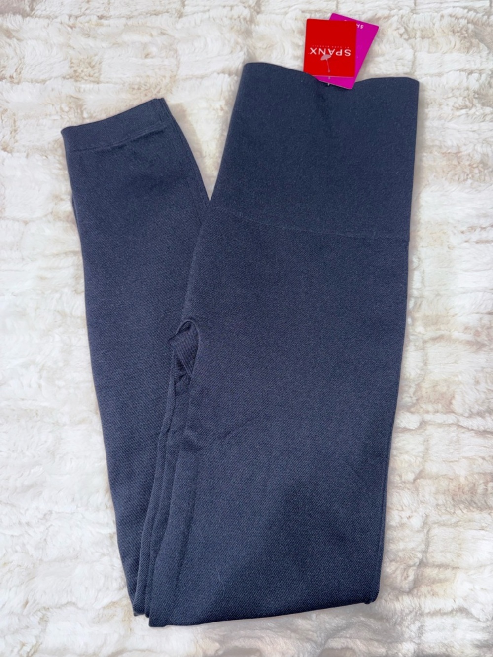 SPANX Look at Me Now Navy High-Waist Leggings